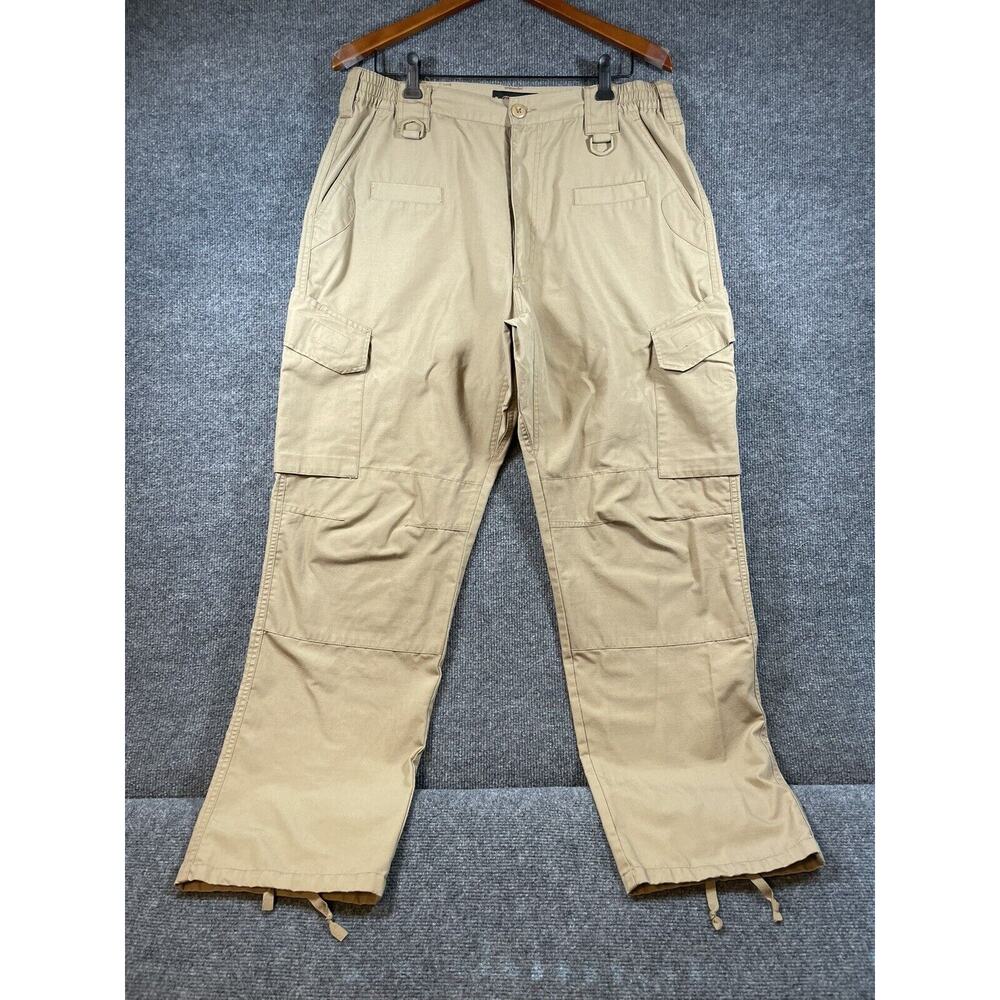 LA Police Gear Pants Mens 38 (34X30) Khaki Ripstop Tactical Basic Operator Cargo - Picture 1 of 13